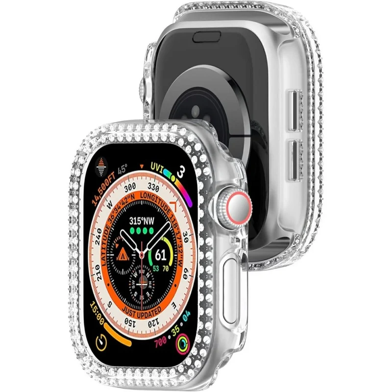 Apple Watch Series 10 42mm Strass und Silikon Bumper