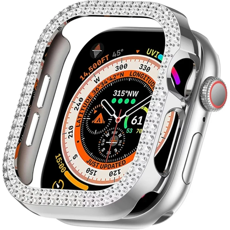 Apple Watch Series 10 42mm Strass und Silikon Bumper