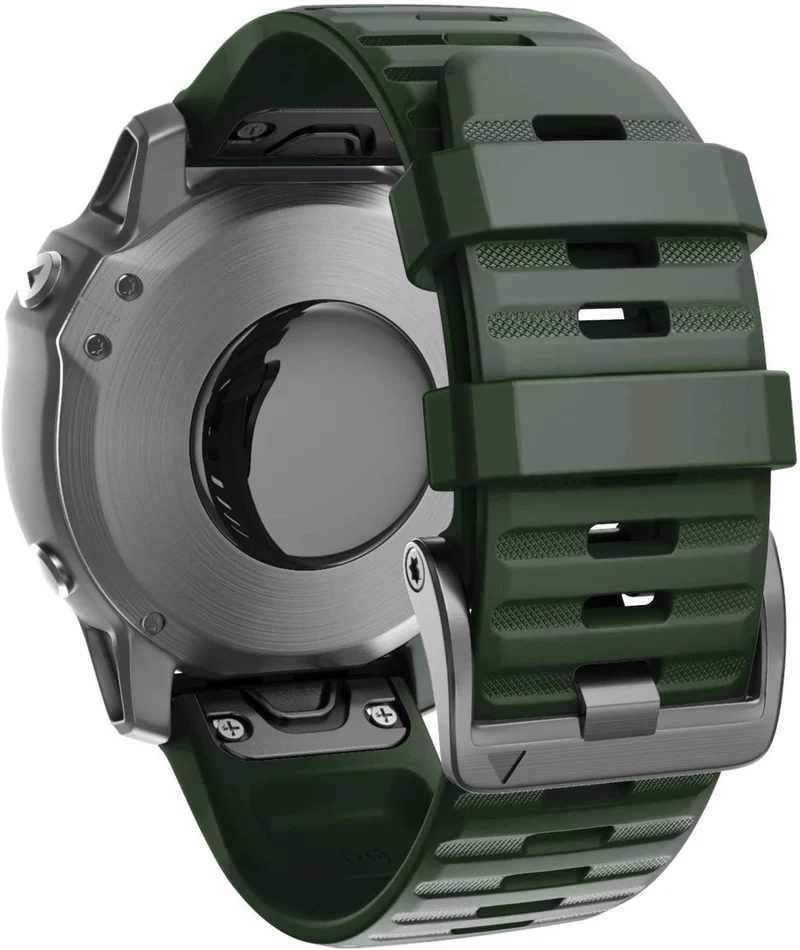 Garmin Fenix 9 Pro - 51mm Silikonarmband (Dunkelgrün)