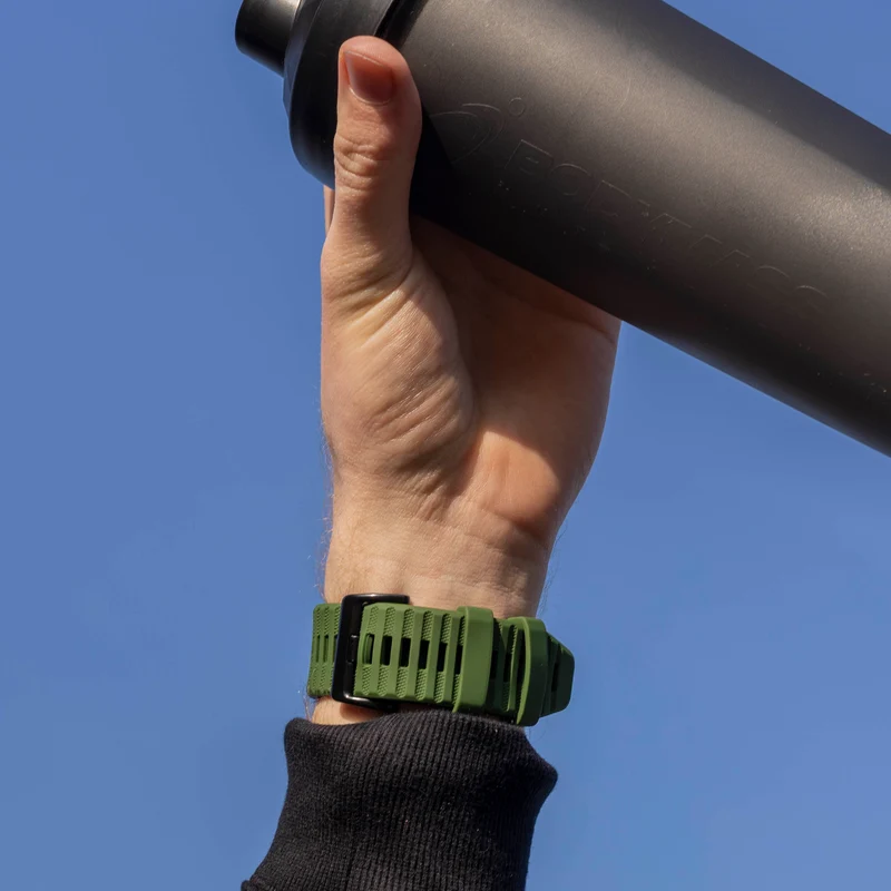 Garmin Fenix 9 Pro - 51mm Silikonarmband (Dunkelgrün)