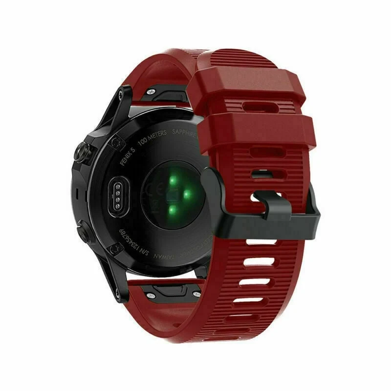 Garmin Fenix 9 - 51mm Silikonarmband (Rot)