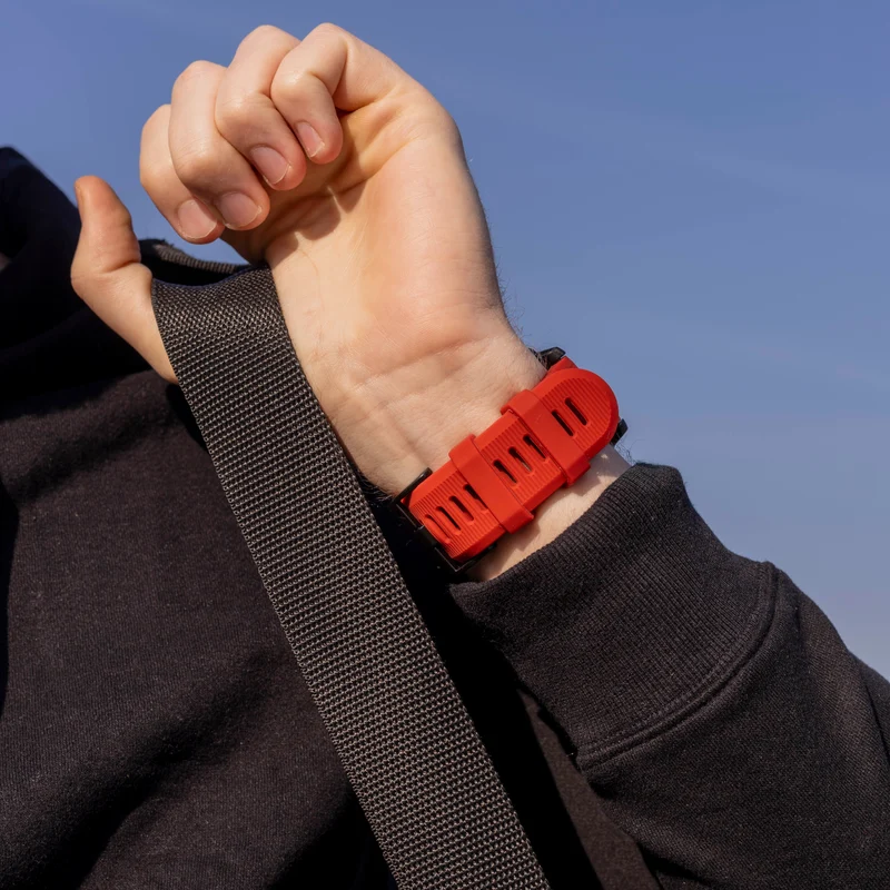Garmin Fenix 9 - 51mm Silikonarmband (Rot)