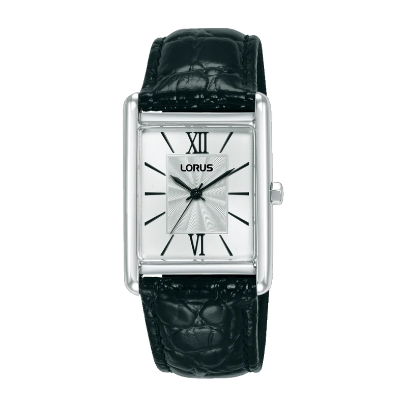 Lorus Ladies RH837CX9 Damen Armbanduhr • Mineralglas • Schwarzes Lederband