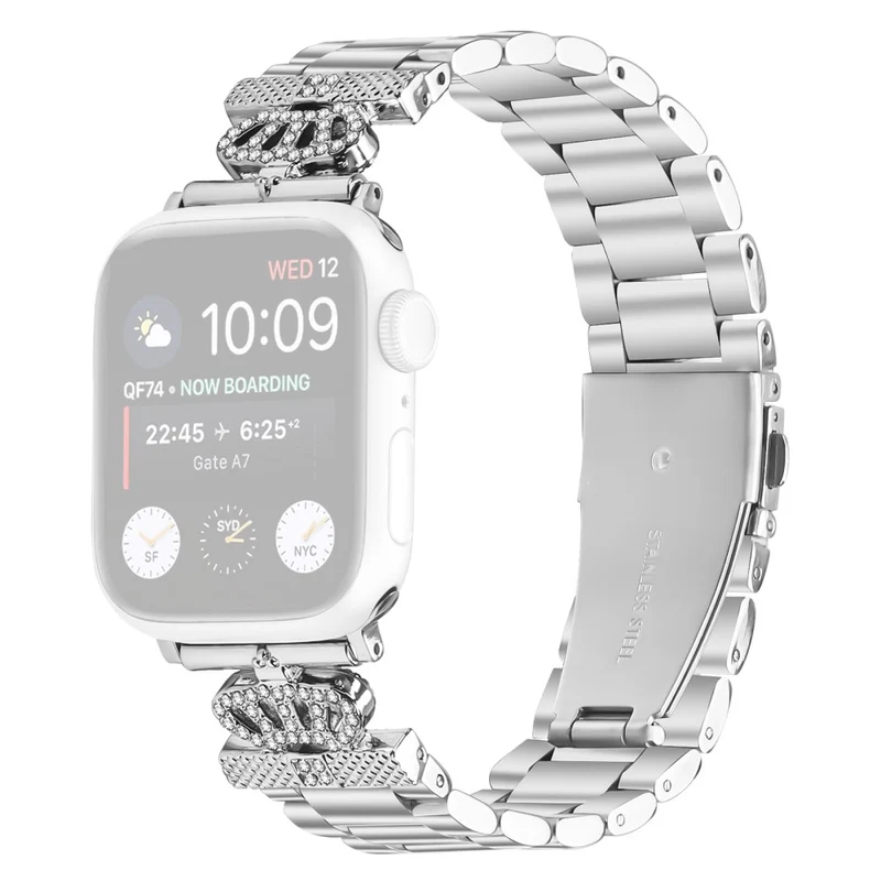 Mega Stylisch Apple Smartwatch Metall Und Strass Universell Armband