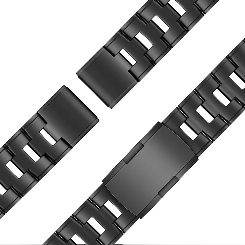 Bandz Garmin Fenix 9 - 51mm Titanarmband 'Classic' (Schwarz)