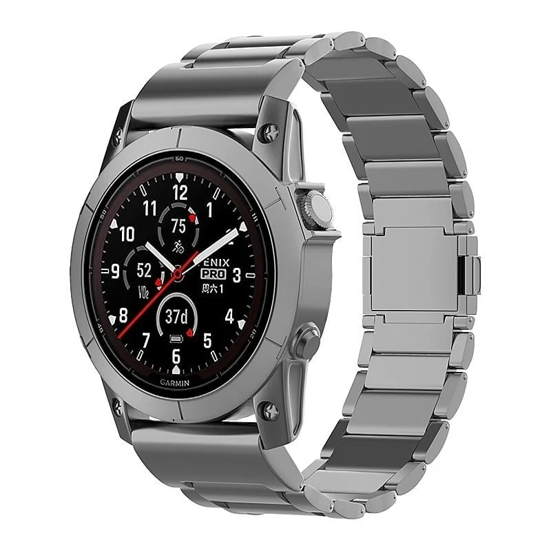 Garmin Fenix 9 - 51mm Magnetisches Titanarmband (Graphit)