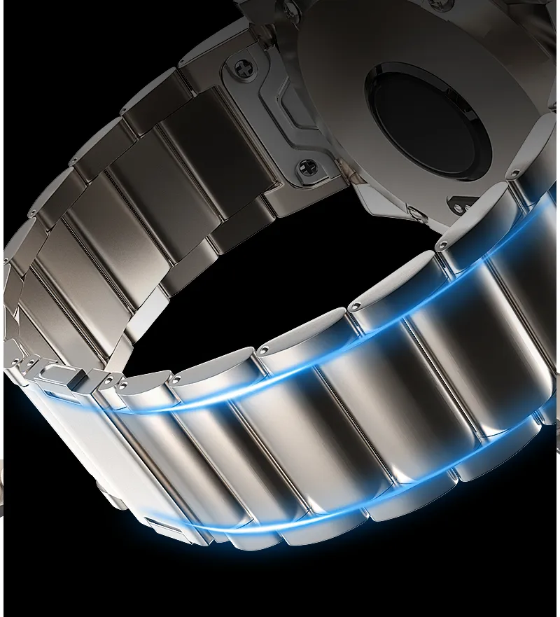 Garmin Fenix 9 - 51mm Magnetisches Titanarmband (Titan)