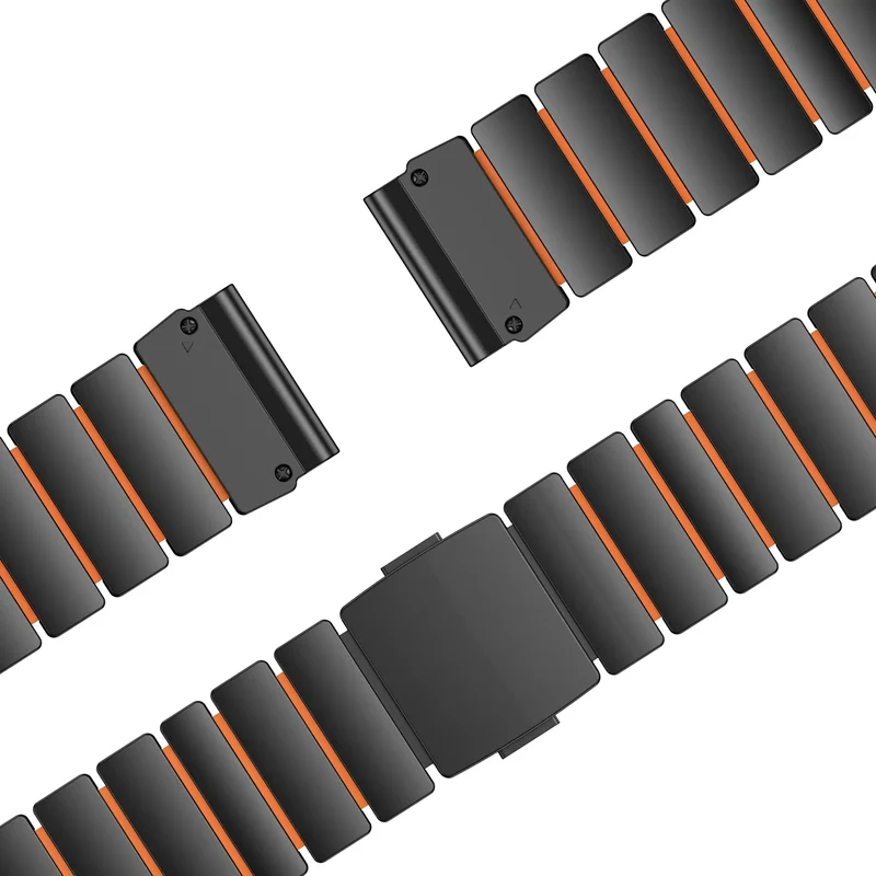 Bandz Garmin Tactix 7 Titanarmband 'Hybrid' (Schwarz/Orange)
