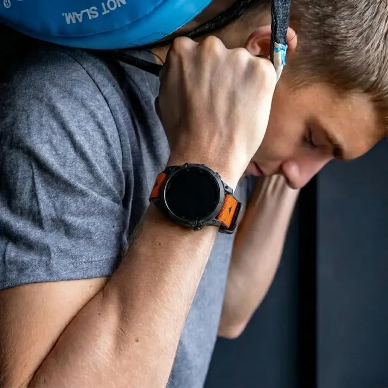 Garmin Tactix 7 Hybrid Nylon Armband (Orange)