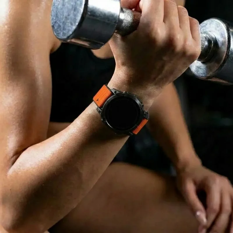 Garmin Tactix 7 Hybrid Nylon Armband (Orange)