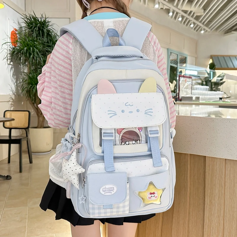 Süßer Katzen-Themen-Schulrucksack Karnz