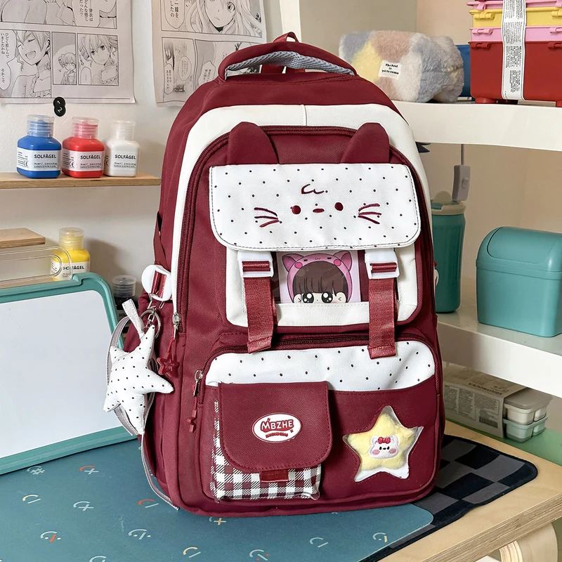 Süßer Katzen-Themen-Schulrucksack Karnz