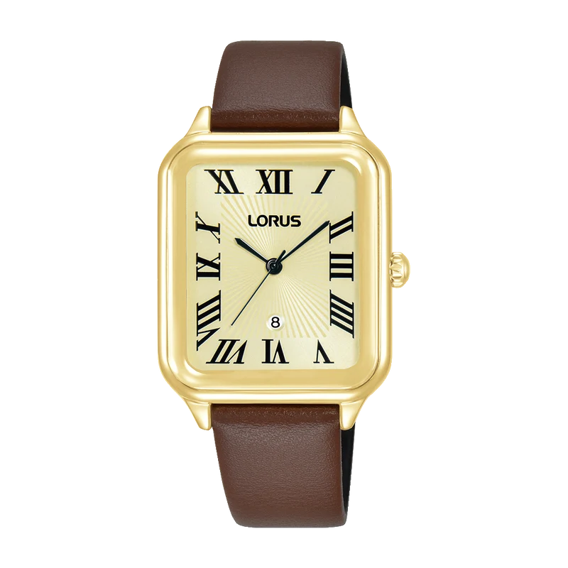 Lorus Dress RH742BX9 Damen Armbanduhr Braun • Mineralglas • Quarzwerk