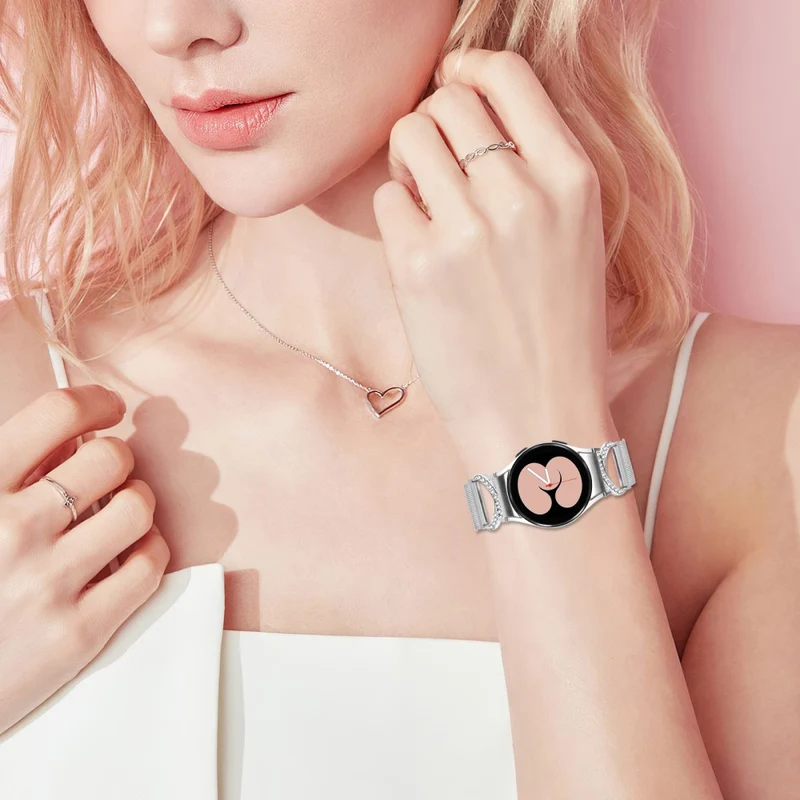 Super Süß Samsung Smartwatch Metall Und Strass Universell Armband
