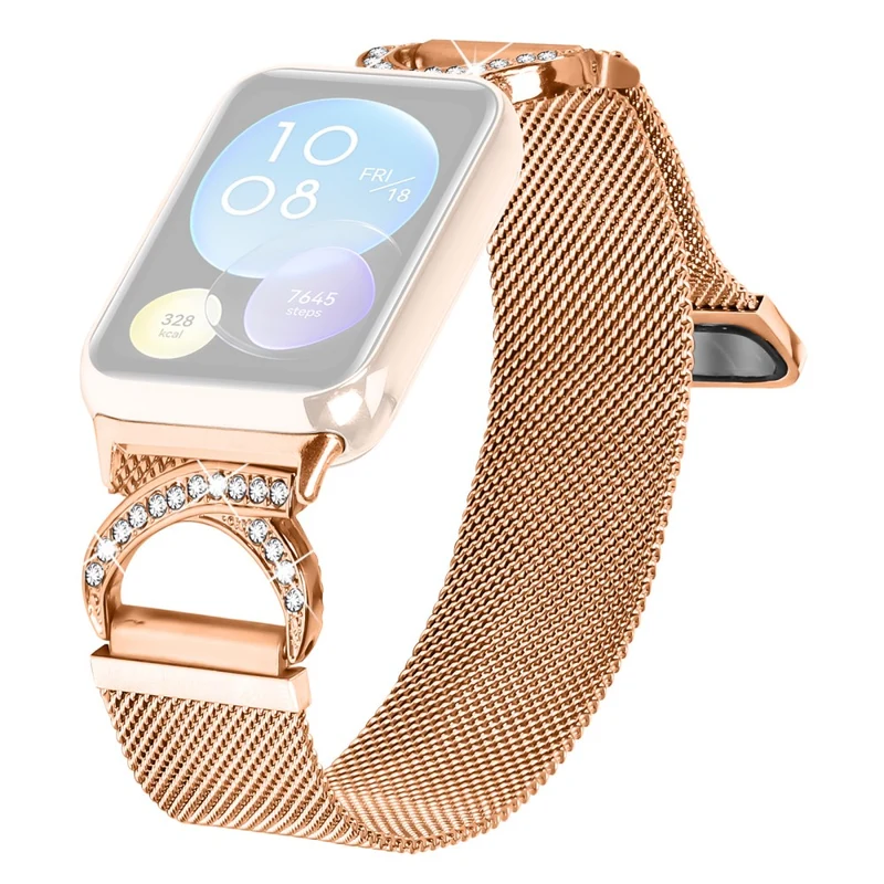 Unglaublich Robust Xiaomi Smart Band 8 Pro Metall Und Strass Armband