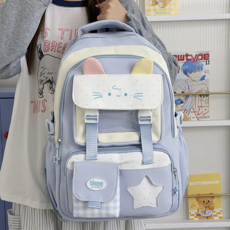 Süßer Katzenohr-Themen-Rucksack Karnz