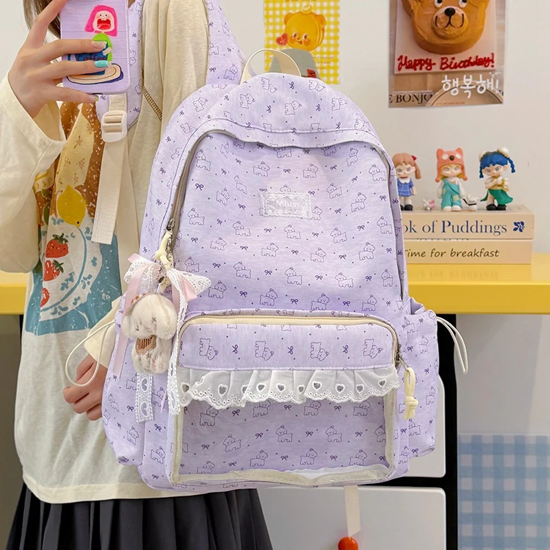 Niedlicher Cartoon-Themen Transparenter Rucksack Karnz