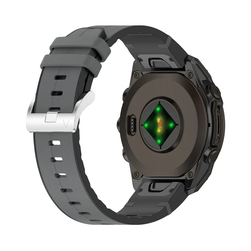 Garmin Fenix 9 - 47mm Leder Hybridarmband (Grau)