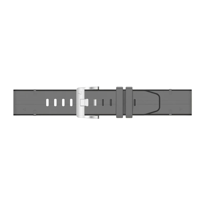 Garmin Fenix 9 - 47mm Leder Hybridarmband (Grau)