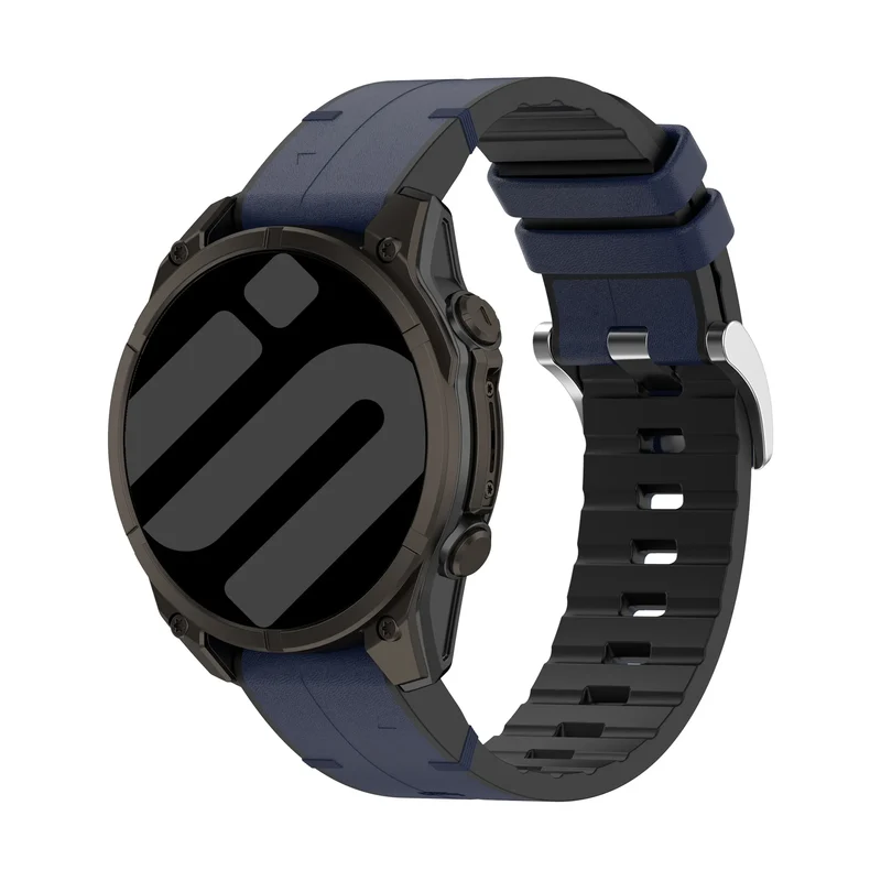Garmin Fenix 9 Pro - 47mm Leder Hybridarmband (Blau)