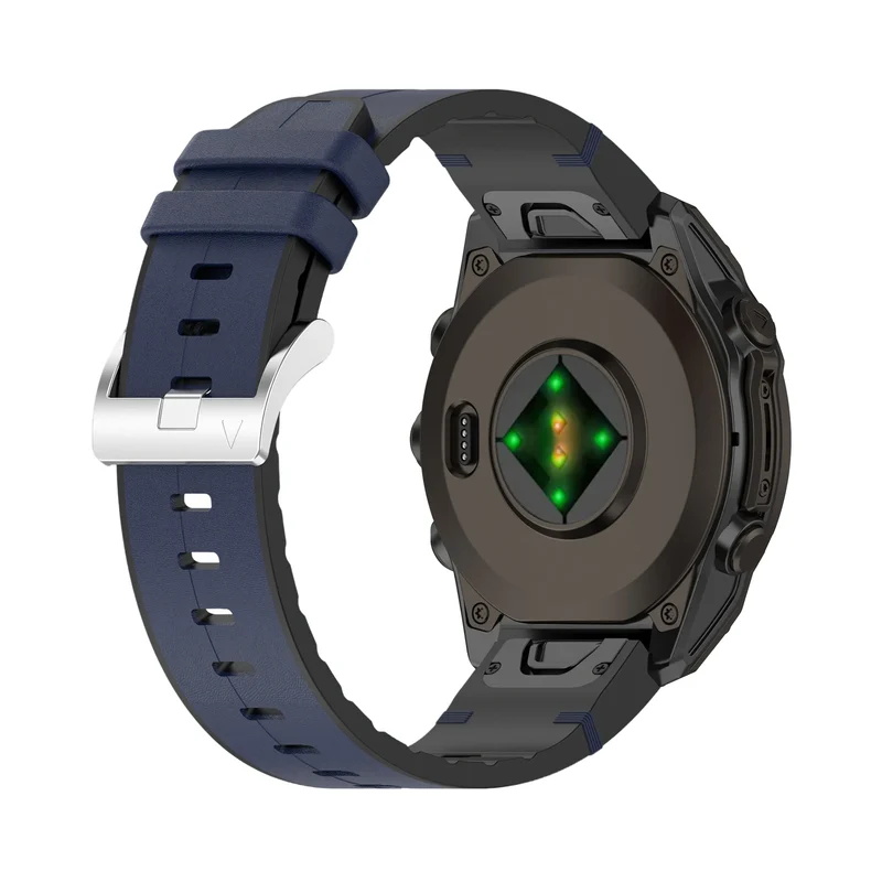 Garmin Fenix 9 Pro - 47mm Leder Hybridarmband (Blau)
