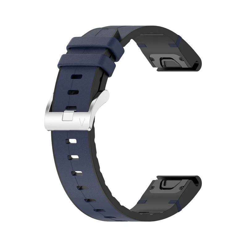 Garmin Fenix 9 Pro - 47mm Leder Hybridarmband (Blau)
