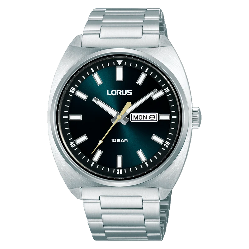 Lorus Sport RH313BX9 Herren Armbanduhr • Mineralglas • Edelstahlarmband