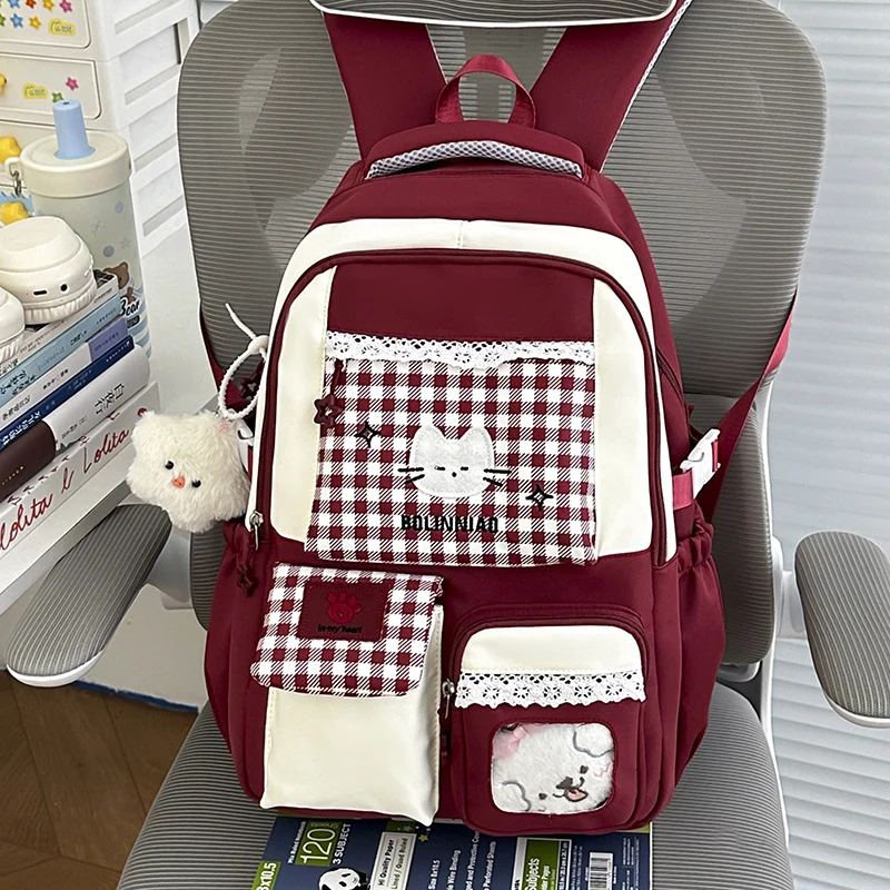 Süße Cartoon-Katzen-Themen-Rucksack Karnz