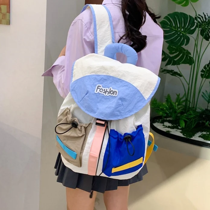 Farbenfroher Mehrfachfächerrucksack Karnz