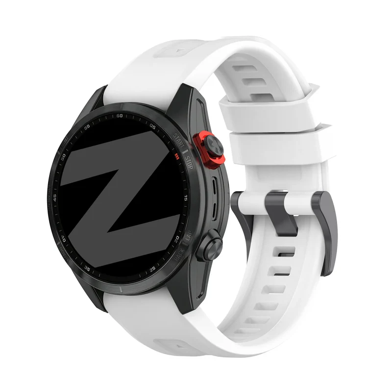 Bandz Garmin Fenix 9 - 51mm Silikonarmband 'Classic' (Weiß)