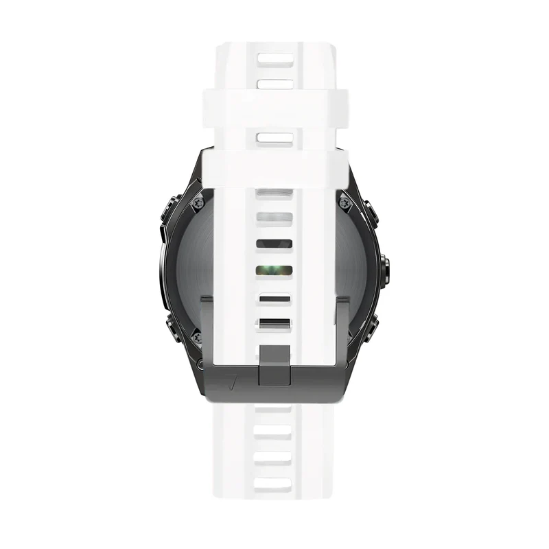 Bandz Garmin Fenix 9 - 51mm Silikonarmband 'Classic' (Weiß)