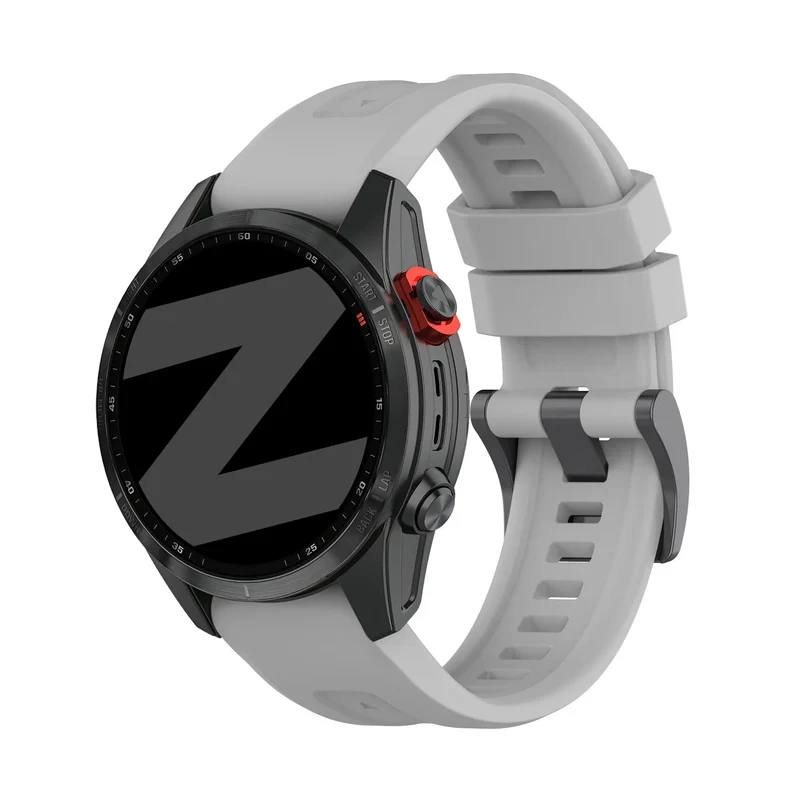 Bandz Garmin Fenix 9 Pro - 51mm Silikonarmband 'Classic' (Grau)