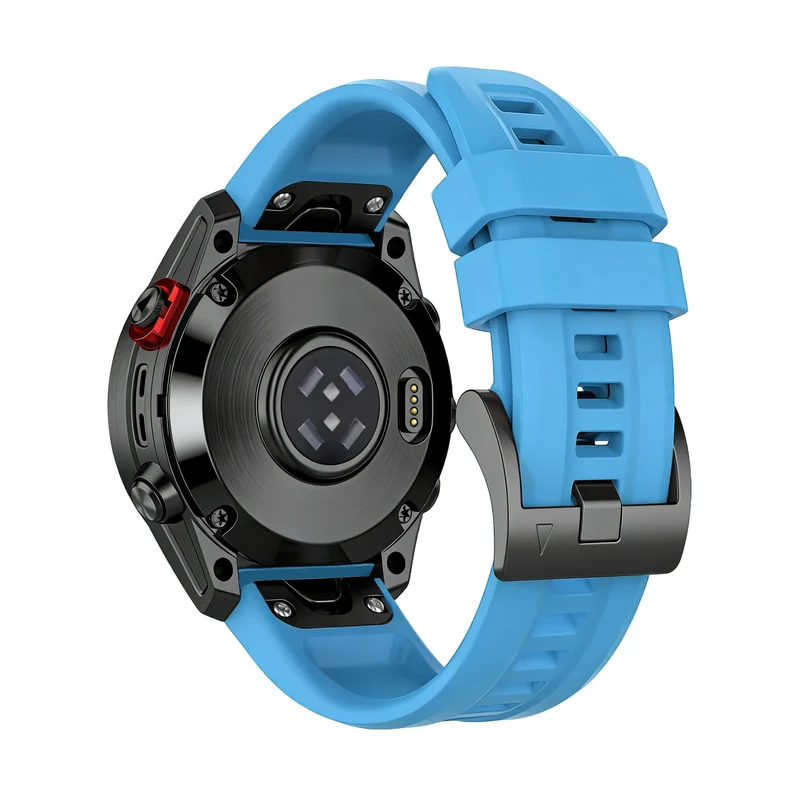 Bandz Garmin Fenix 9 Pro - 51mm Silikonarmband 'Classic' (Sky Blue)