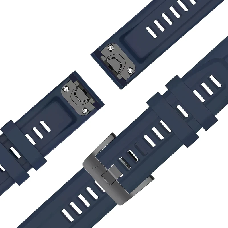 Bandz Garmin Fenix 9 - 51mm Silikonarmband 'Classic' (Dunkelblau)