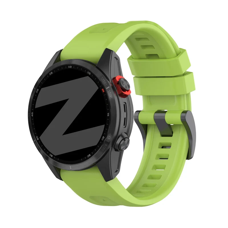 Bandz Garmin Fenix 9 Pro - 51mm Silikonarmband 'Classic' (Hellgrün)