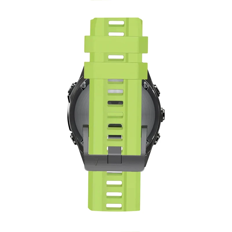 Bandz Garmin Fenix 9 Pro - 51mm Silikonarmband 'Classic' (Hellgrün)