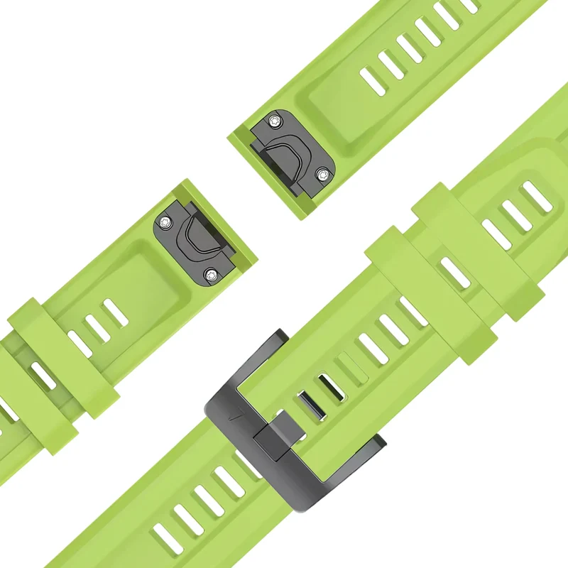 Bandz Garmin Fenix 9 Pro - 51mm Silikonarmband 'Classic' (Hellgrün)