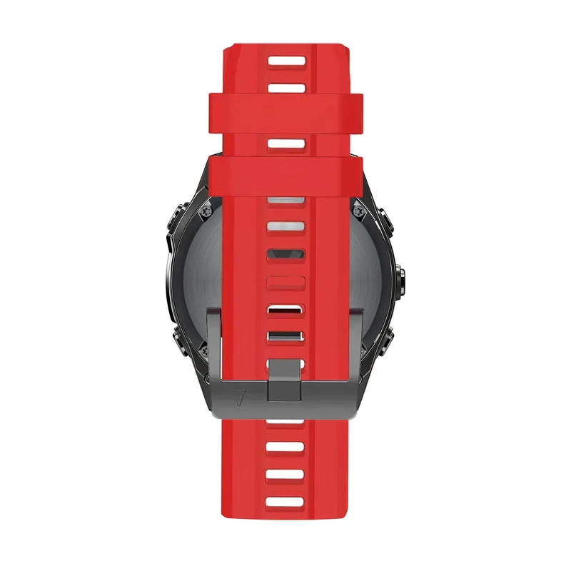 Bandz Garmin Fenix 9 Pro - 51mm Silikonarmband 'Classic' (Rot)