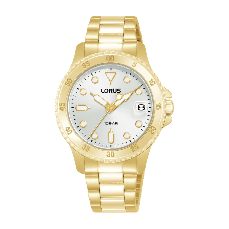 Lorus Sports RG816DX9 Damenuhr Silber • Mineralglas • Edelstahlarmband