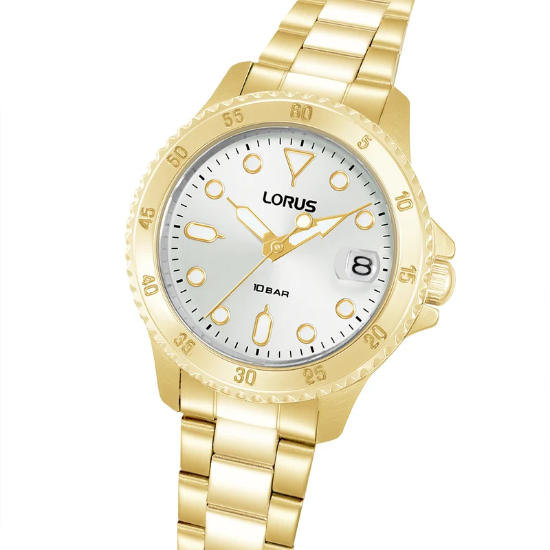 Lorus Sports RG816DX9 Damenuhr Silber • Mineralglas • Edelstahlarmband