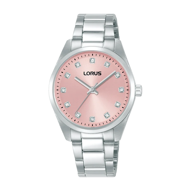 Lorus RG325XX9 Damenuhr Fashion Rosa • Mineralglas • Edelstahlarmband