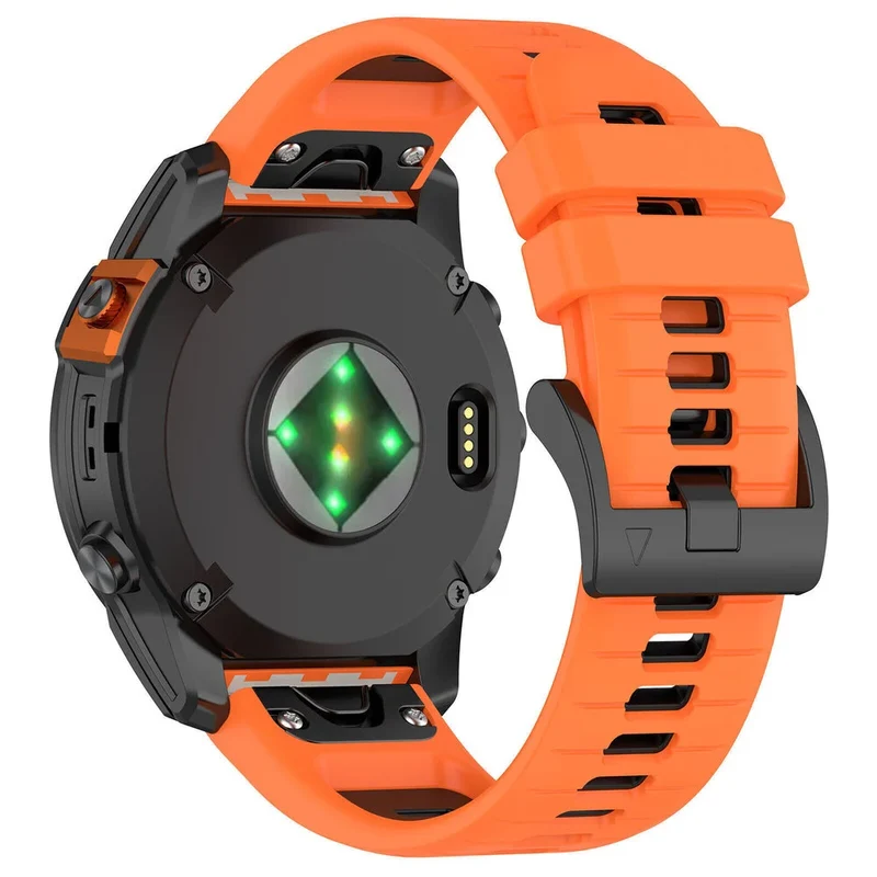 Garmin Fenix 9 Pro - 51mm Schnallen-Sportarmband (Orange/Schwarz)