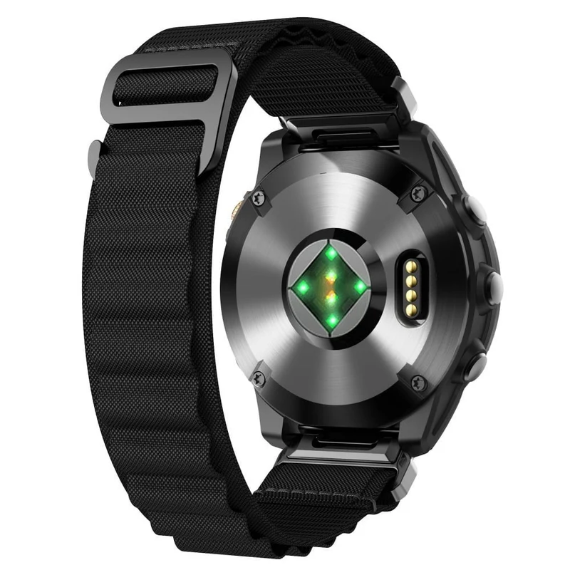 Garmin Fenix 9 - 51mm Alpine Nylon Armband (Schwarz)