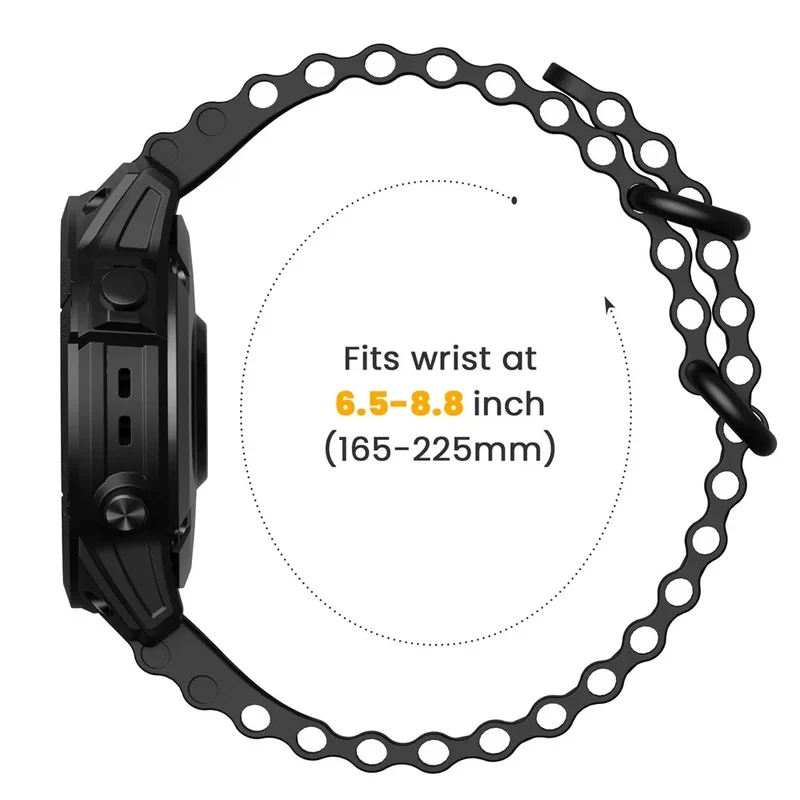 Garmin Fenix 9 - 51mm Ocean Armband (Schwarz)
