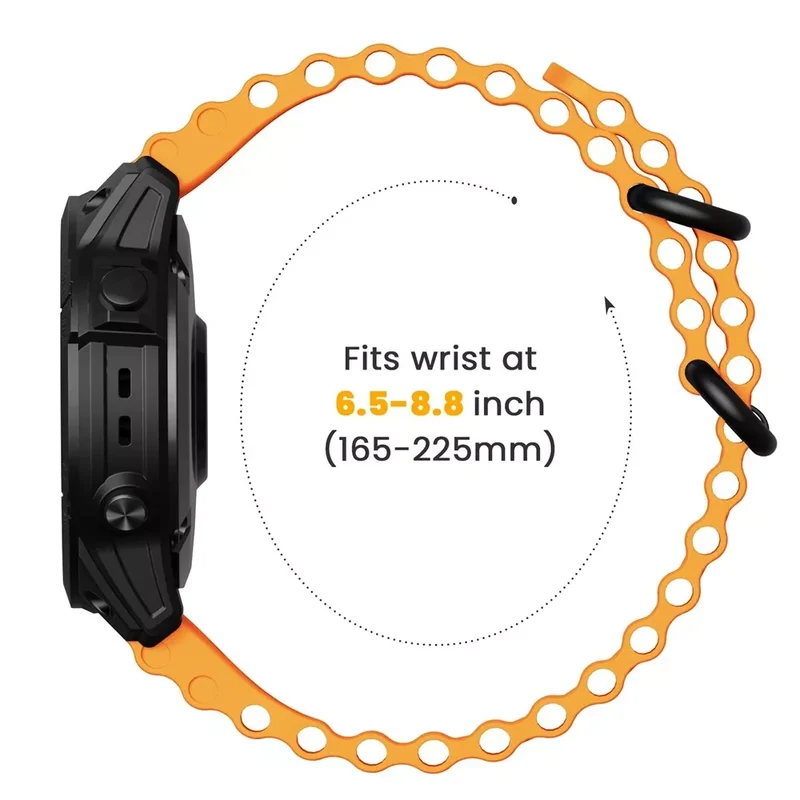 Garmin Fenix 9 Pro - 51mm Ocean Armband (Orange)