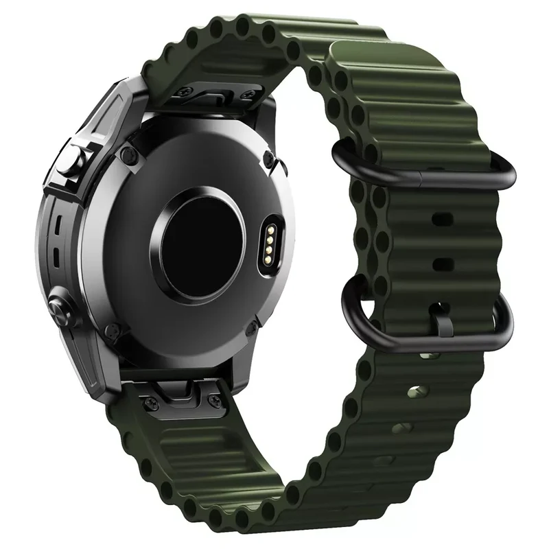 Garmin Fenix 9 - 51mm Ocean Armband (Armeegrün)