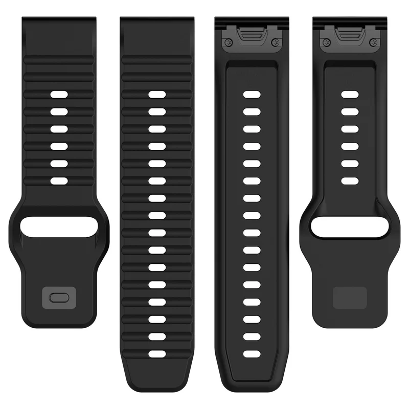 Garmin Fenix 9 - 51mm Outdoor Silikonarmband (Schwarz)