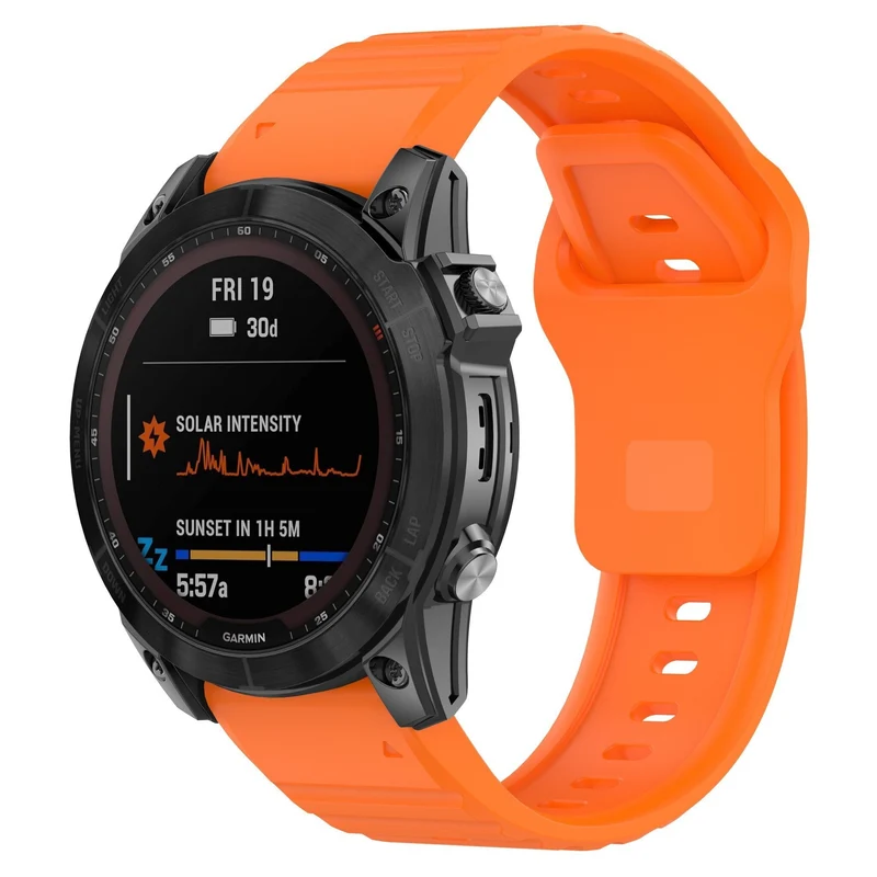 Garmin Fenix 9 Pro - 51mm Outdoor Silikonarmband (Orange)