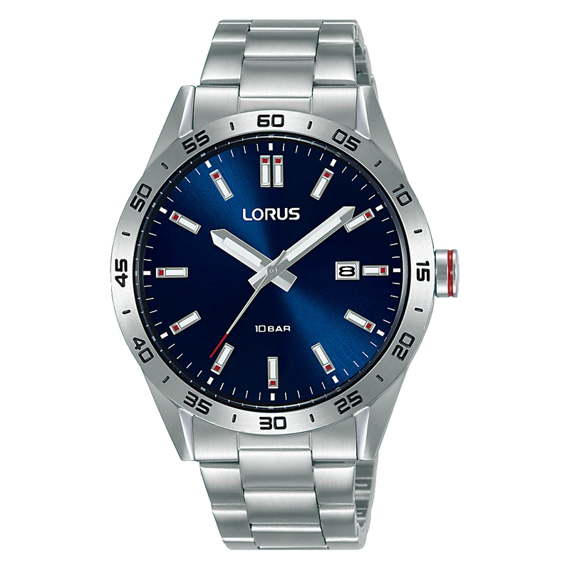 Lorus Sports RH961NX9 Herrenuhr Dunkelblau • Mineralglas • 10 bar wasserdicht