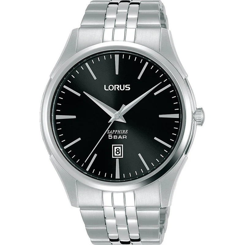 Lorus Classic RH945NX5 Herren Armbanduhr • Saphirglas • Edelstahlarmband